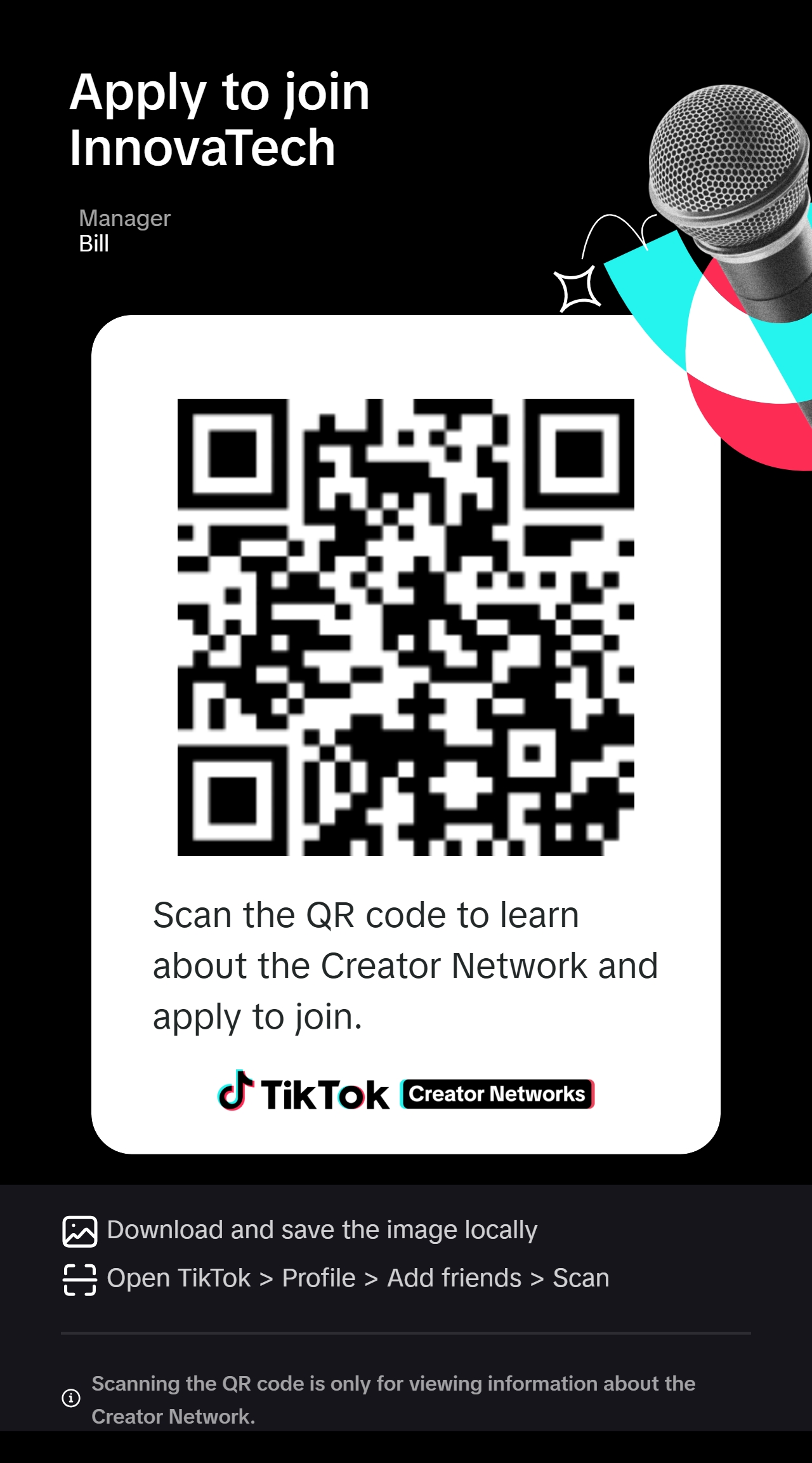 Application QR Code